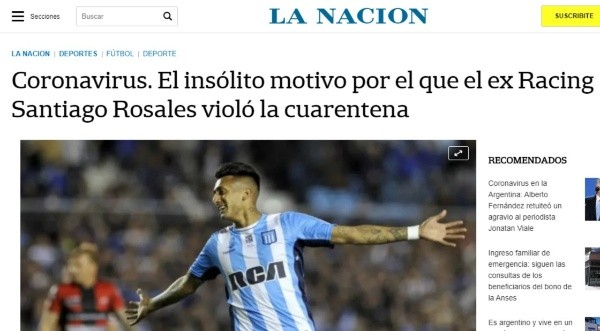 La información de 'La Nación'.