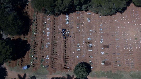 Víctimas de coronavirus en Sao Paulo. (Foto: Getty)
