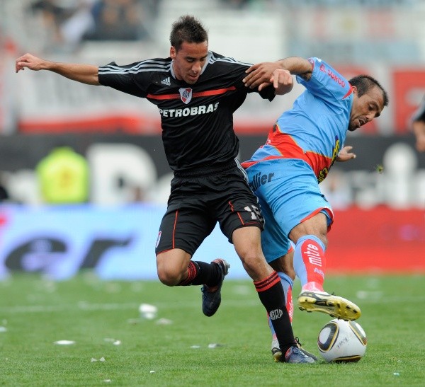 Facundo Affranchino con la camiseta de River. (Foto: Getty)