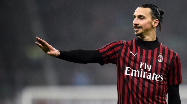 AC Milan striker Zlatan Ibrahimovic.