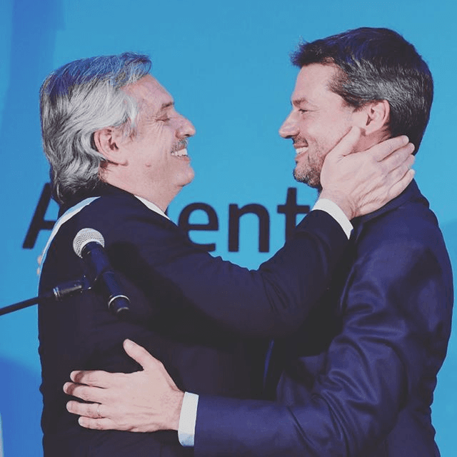Lammens, Ministro de Turismo y Deportes, junto a Alberto Fernández (Foto: Instagram)