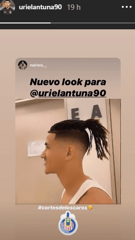 nuevo look de Uriel Antuna que Guadalajara deberá esperar verlo en cancha