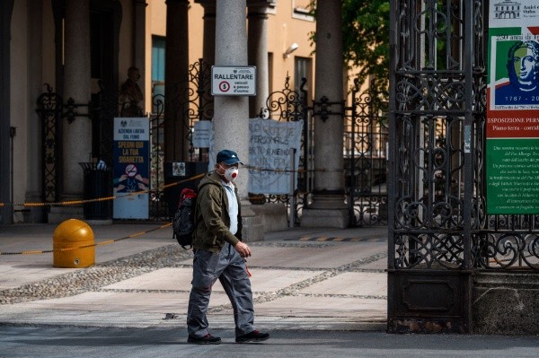 Las calles de Lombardía, semi desiertas.