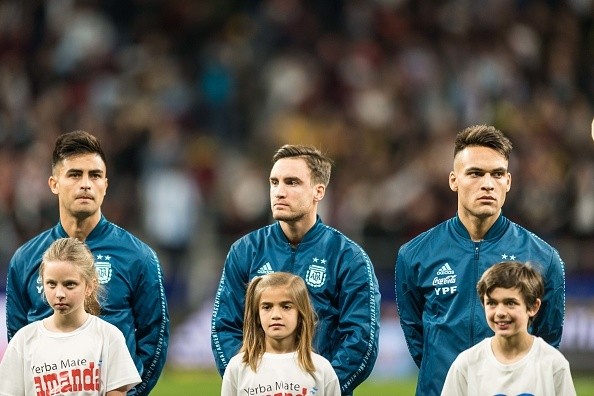 Tagliafico y Lautaro, juntos en la Selección. (Getty)