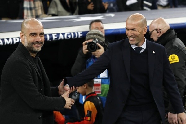 Zidane y Guardiola en el último Madrid – City. (getty)