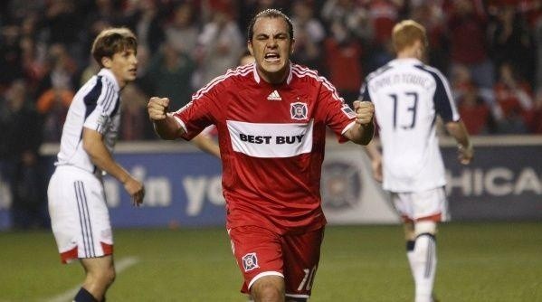 Blanco during a Chicago Fire game.