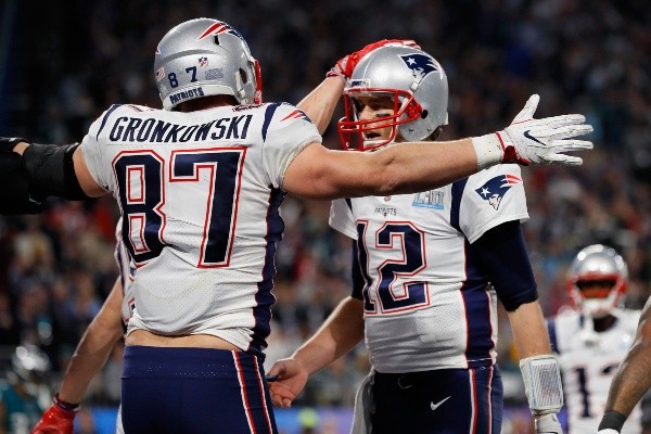 Rob Gronkowski y Tom Brady – Getty