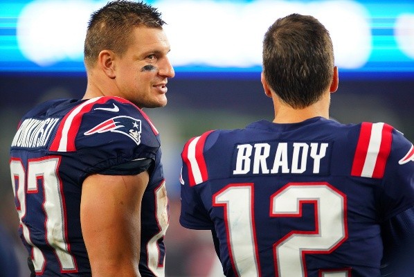 Rob Gronkowski y Tom Brady – Getty