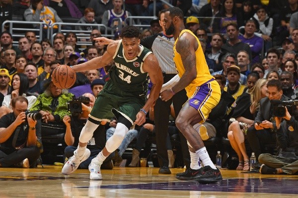 Giannis Antetokounmpo y LeBron James – Getty