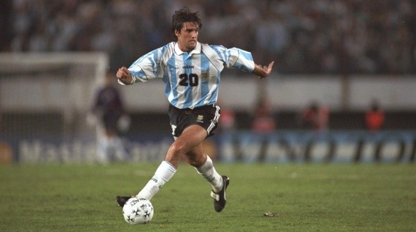 Berti representing the Argentinian national team.