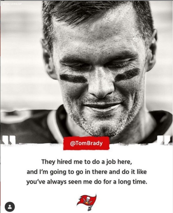 Tomada de Instagram: @buccaneers