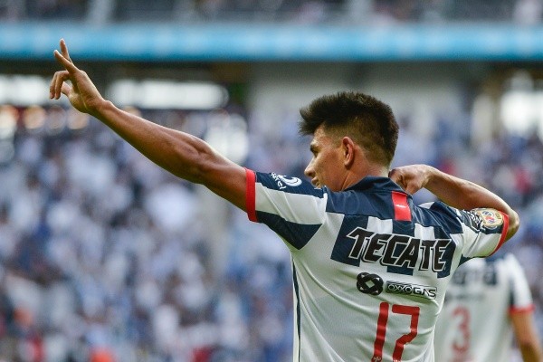 Gallardo celebra su anotación ante Atlético San Luis.