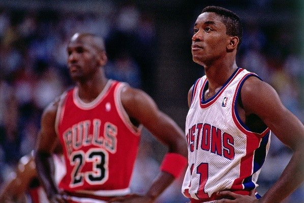 Isiah Thomas y Michael Jordan – Getty