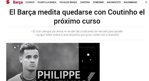 La información del diario 'Sport' de España.