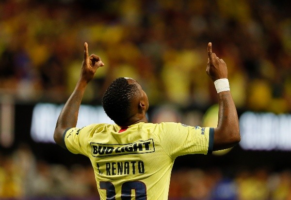 Ibarra celebra su anotación ante Atlanta United por la Concachampions 2019.