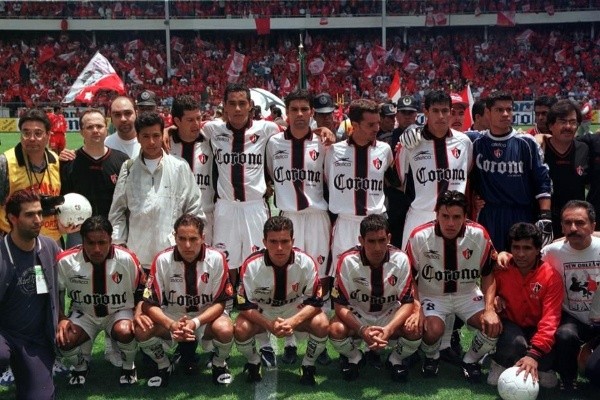Atlas posa antes de disputar la final frente a Toluca.