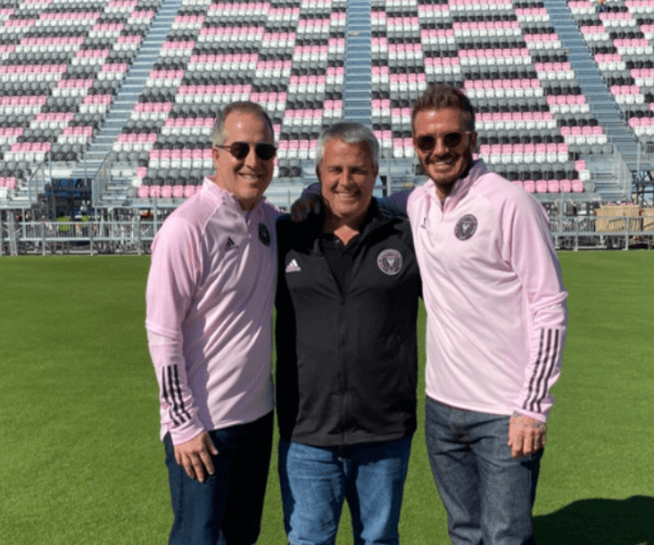 Jorge Mas, Paul McDonough y David Beckham. Foto: Inter Miami Oficial.