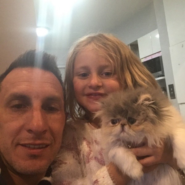 Chaco y su hija Sofía. Foto: @christianchaco