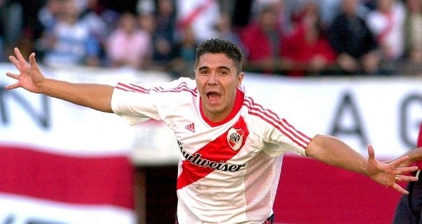 Esteban Fuertes durante su paso por River.