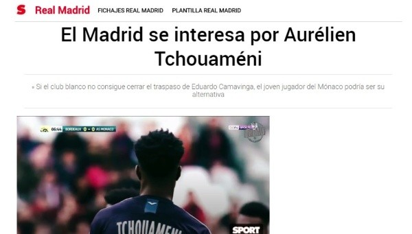 La información de 'Sport'.