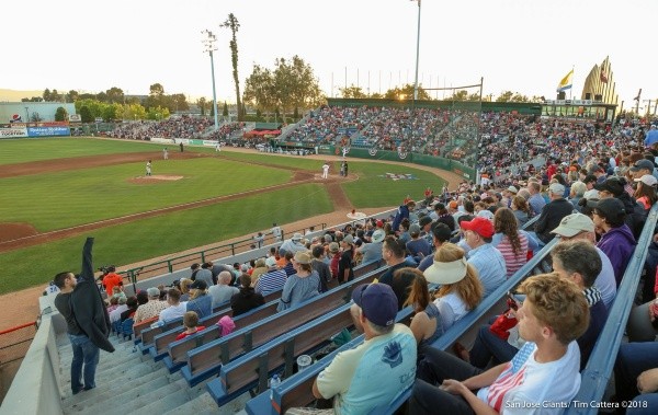 The Giants home games are played at Excite Ballpark. (Photo: San Jose Giants Facebook)
