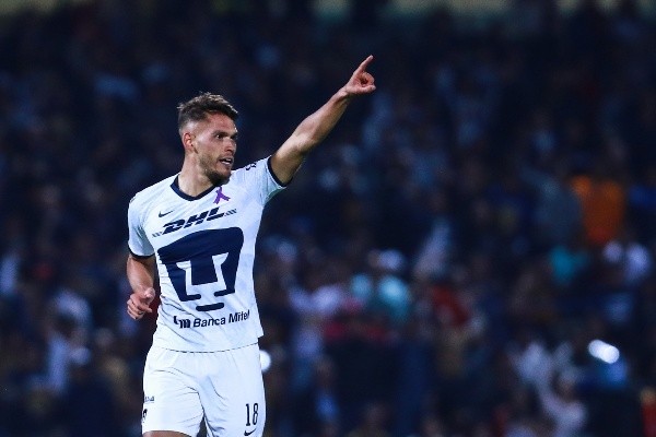 Freire celebra su gol frente al América.