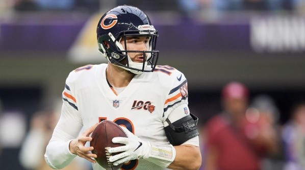 The Bears traded two third-round picks and a fourth-round pick to get Trubisky (Getty)