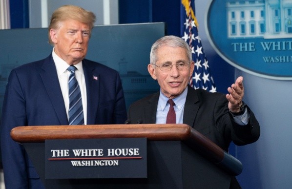 El Doctor Fauci trabaja directamente con Trump en la Casa Blanca (Foto: Getty)