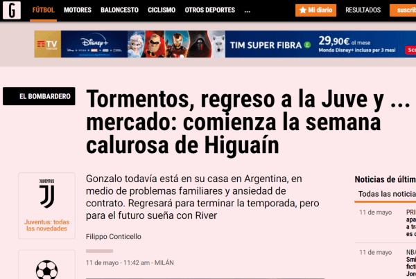 ¿Y River? Higuaín podría abandonar la Juventus y retirarse del fútbol