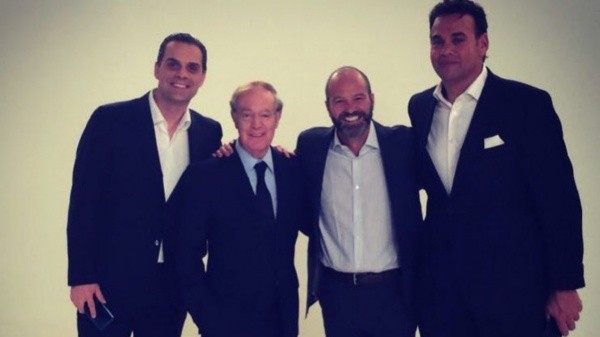 Martinoli, Fernández, Luis García y Faitelson, juntos.