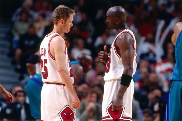 Steve Kerr y Michael Jordan