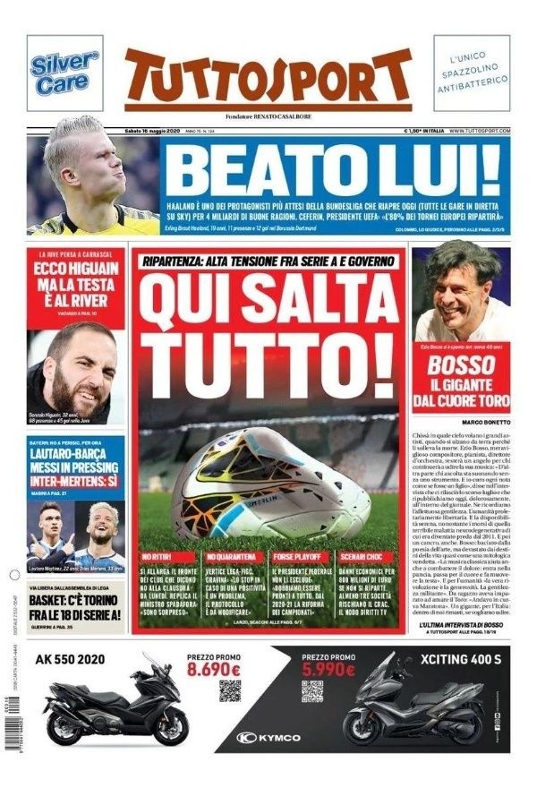 La portada de 'Tuttosport'.