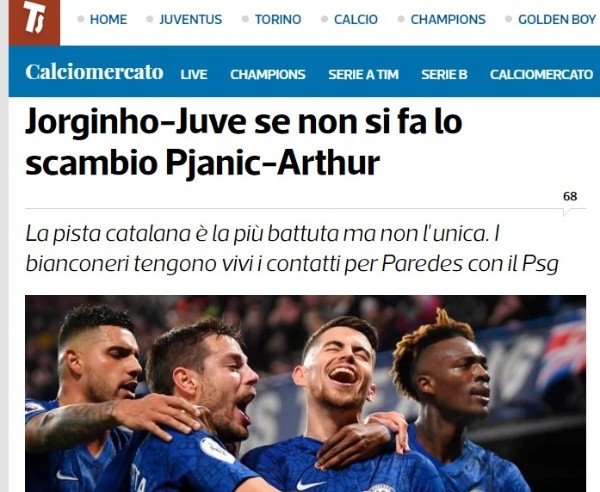 La información de 'Tuttosport'.