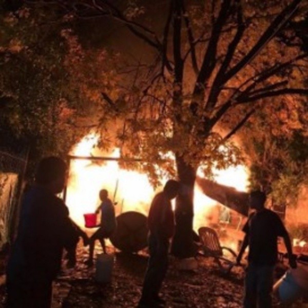 Así estaba la casa del joven jugador. Foto vía: Diario Olé.