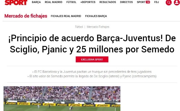 La información de 'Sport'.