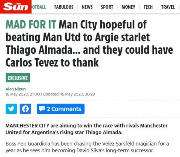 La información de 'The Sun'.