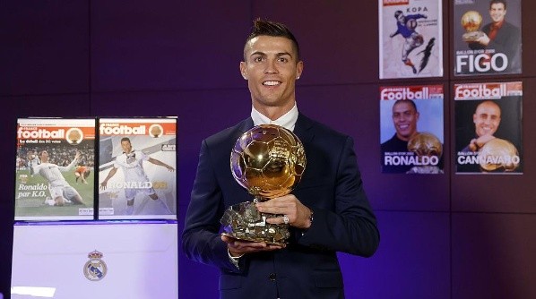 Cristiano has won five Ballon d’Or awards.
