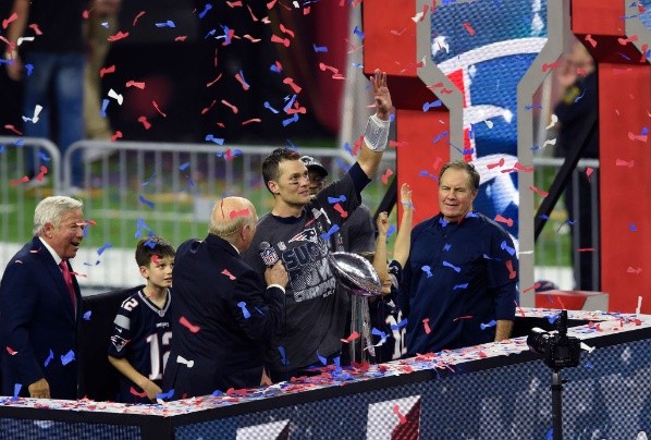 Brady en su victoria del Super Bowl LI