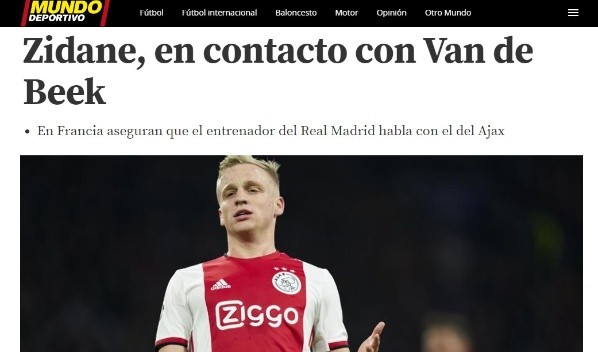 La publicación de 'Mundo Deportivo'.