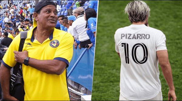 Negro Santos y Rodolfo Pizarro (Foto: Getty Images)