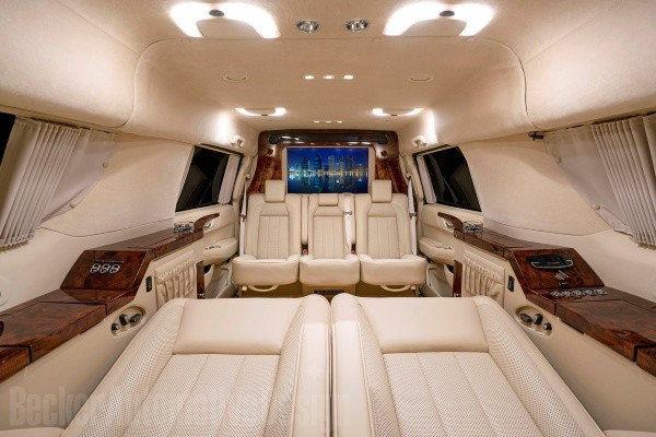 El interior del 2017 Cadillac Escalade ESV Edition de Tom Brady (Foto: Becker Automotive)