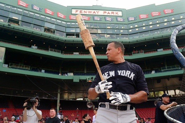 Alex Rodríguez en Fenway Park