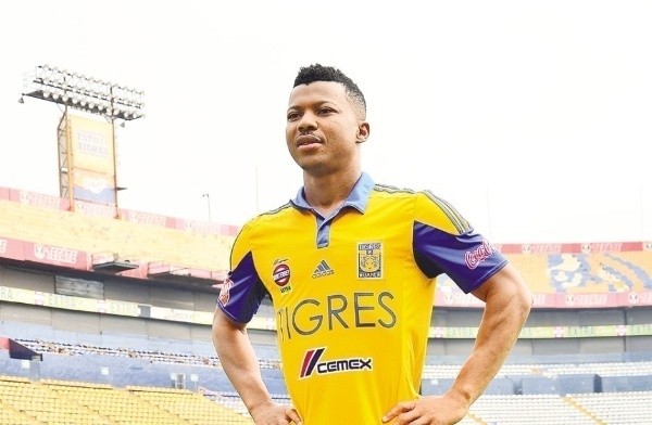 Uche, en su presentación como jugador de Tigres