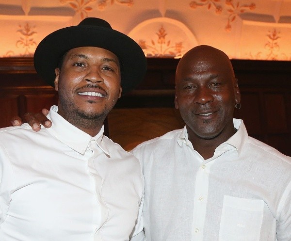 Carmelo Anthony y Michael Jordan