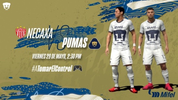 Pumas irá en busca de una nueva victoria, esta vez ante Necaxa (Foto: Twitter de Pumas)