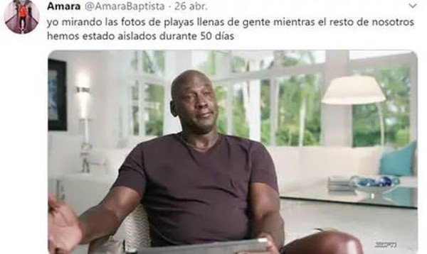 Meme sobre la serie de Jordan: ‘The Last Dance’. Foto: archivo particular.