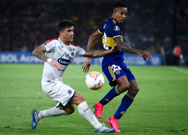 Sebastián Villa durante un partido de Boca. (Foto: Getty)