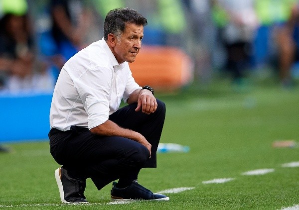 Osorio posa en el duelo ante Brasil por los cuartos de final del Mundial 2018.