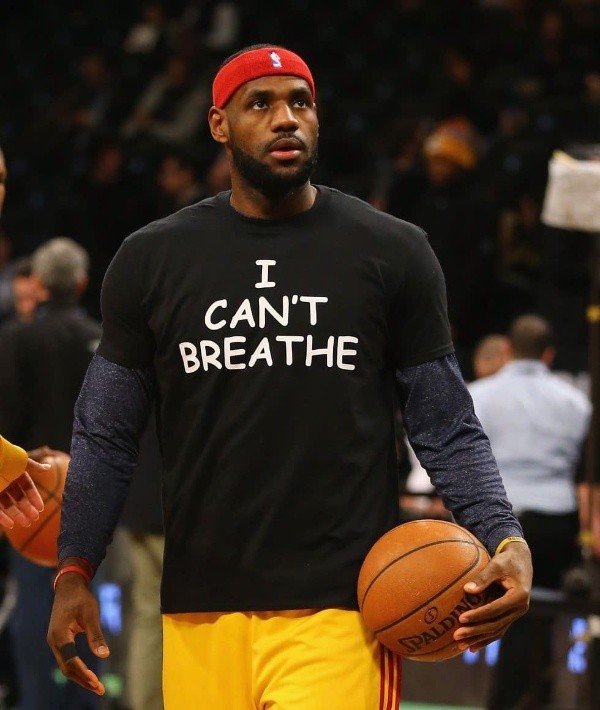 LeBron James y su protesta contra violencia racial (Foto: Getty)