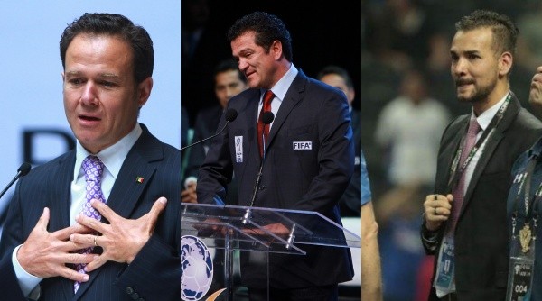 Carlos Hermosillo, Bernardo de la Garza y Robin Álvarez son los tres candidatos a presidente de Cruz Azul. (Fotos: Jam Media / Cruz Azul)